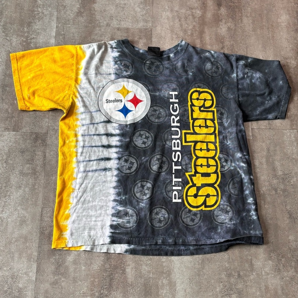Y2K Pittsburgh Steelers Tie Dye Shirt Mens XL